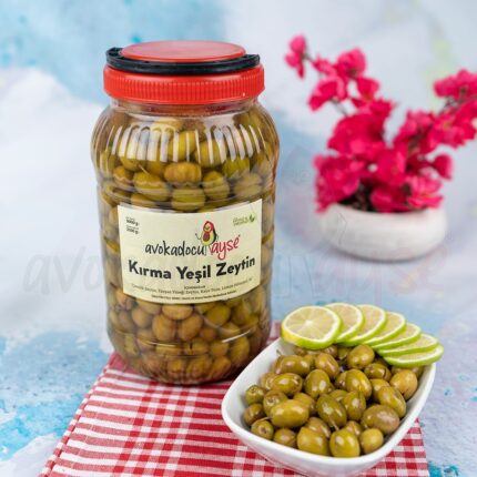 Kırma Yeşil Zeytin 2 Kg (bidon)