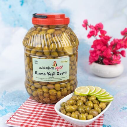 Kırma Yeşil Zeytin 5 Kg (bidon)