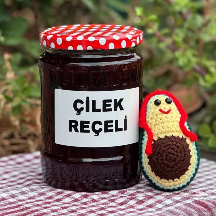 Çilek Reçeli Avokadocu Ayşe Çilek Reçeli 580cc - Görsel 1